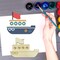 30pcs Unfinished Wooden Boat Cutout, DIY Crafts Cutouts Blank Wooden Sailboat Shaped Hanging Ornaments Gift Tags for Summer Ocean Sea Theme Party Decoration